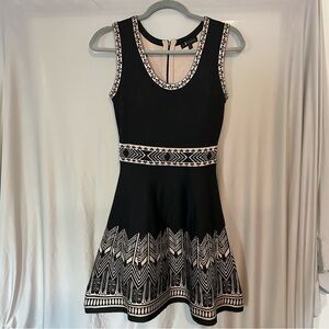 Jealous Tomato Dress Size Small Black & Tan Sleeveless Cocktail Party Dress